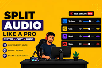separate audio tracks for your streams and recording