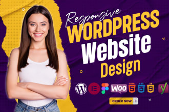 create modern responsive business wordpress website design