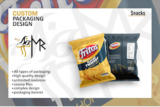 design packaging and labels for snacks and food products