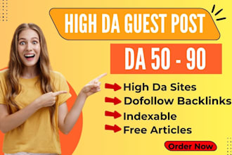 write and publish high da guest post with dofollow high backlinks