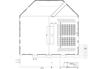 draw a floor plan for an event hall