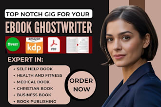 be your ebook writer, ghostwriter, amazon KDP book publishing, ebook writing