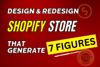 create shopify store, build shopify website design, shopify dropshipping website