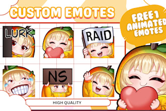 draw twitch emotes, animated emotes chibi emotes, discord emoji