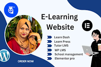 develop school, college, university, and institutions elearning website