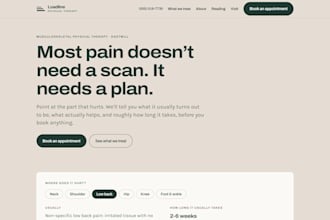 build a medical clinic website with online appointment booking
