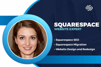 develop or design squarespace website for business or ecommerce services, do SEO