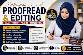 proofread, edit and enhance your text