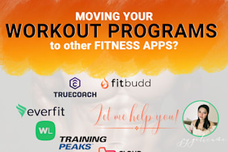 transfer your workout programs to other fitness apps
