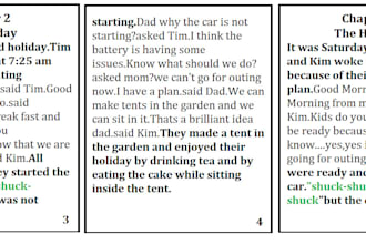 write short stories on the topic which you will give