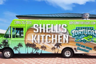 design food truck wrap, car wrap, truck wrap, vehicle warp, food truck wrap