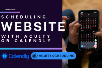 setup acuity scheduling or calendly on wix and squarespace