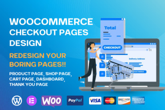 redesign stunning woocommerce checkout, cart, and my account pages