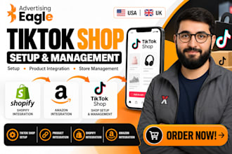 do tiktok shop setup, integrate products and tiktok shop manager