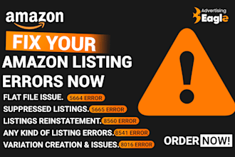 fix any amazon listing error code 5665, error 8541, flat file issue
