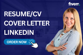 write, edit, design and upgrade resume, cv and cover letter