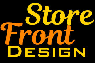 do professional storefront, shop front, window graphics, signage design