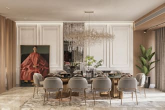 design any interior space and create 3d renders for it