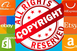 remove copyright listing shopify,etsy,ebay,alibaba,aliexpress, under dmca