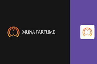 create a luxury perfume brand logo in vector format