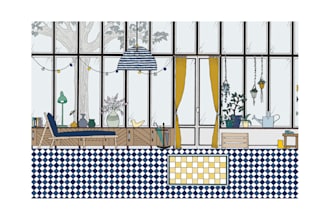draw an unique illustration of your interior
