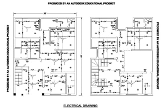 be your architect, draftsman for house plans, 2d floor plan in autocad