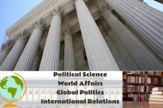 help in political science, international relations projects