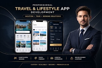 develop travel and lifestyle app, vacation and tour app