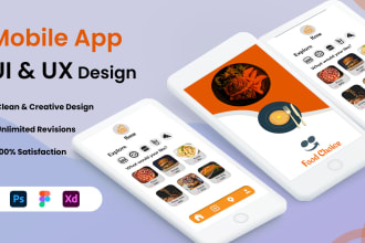 do creative mobile app UI UX design