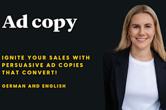 write high converting ad copy as your copywriter
