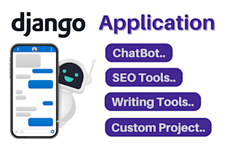 develop python django ai web application software