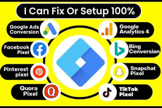setup google analytics 4 ga4 facebook pixel conversion tracking by tag manager