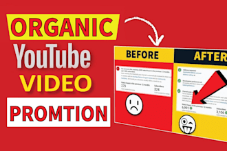 do organic youtube video promotion with channel growth