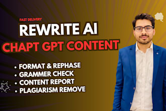 manually rewrite and humanize ai or chatgpt content