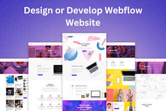 design or develop webflow website, convert figma to webflow, webflow memberstack