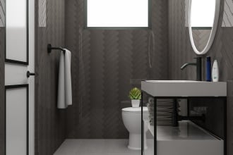 design a luxury 3d render your bathroom