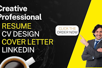 make professional resume,infographic,cover letter and linkedin ready