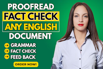 proofread and fact check any english document