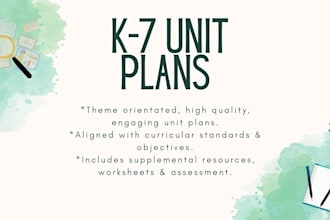 create entire unit plans