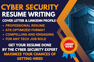 do expert cyber security resume writing for analyst job roles ats optimized