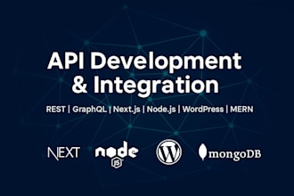 do nextjs nodejs backend API development rest and graphql integration
