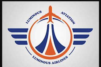 design an awesome airline logo with express delivery