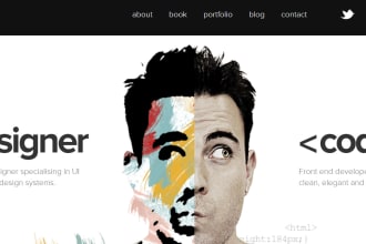 build personal portfolio website, blog or business website