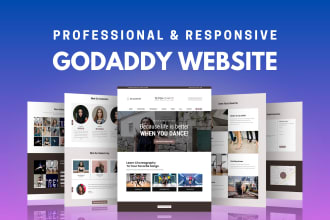 design or redesign a professional godaddy website