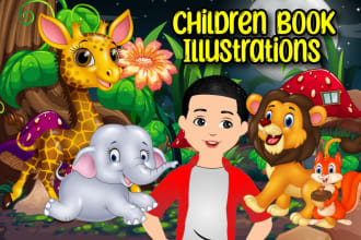 design children book illustrations and cover storybooks