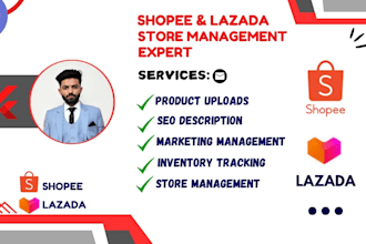shopee lazada product listings and management in any country