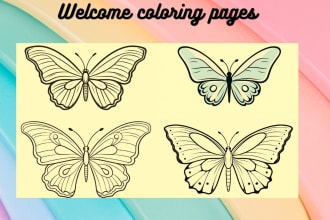 illustrate coloring pages and coloring book KDP for children adults