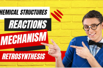 draw chemical structures, reactions, mechanism and retrosynthesis via chemdraw