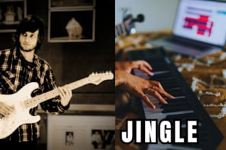 compose a jingle or background music for video or podcast