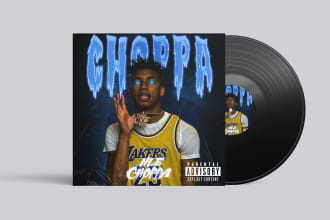 design album cover art, mixtape cover, single artwork, podcast or book